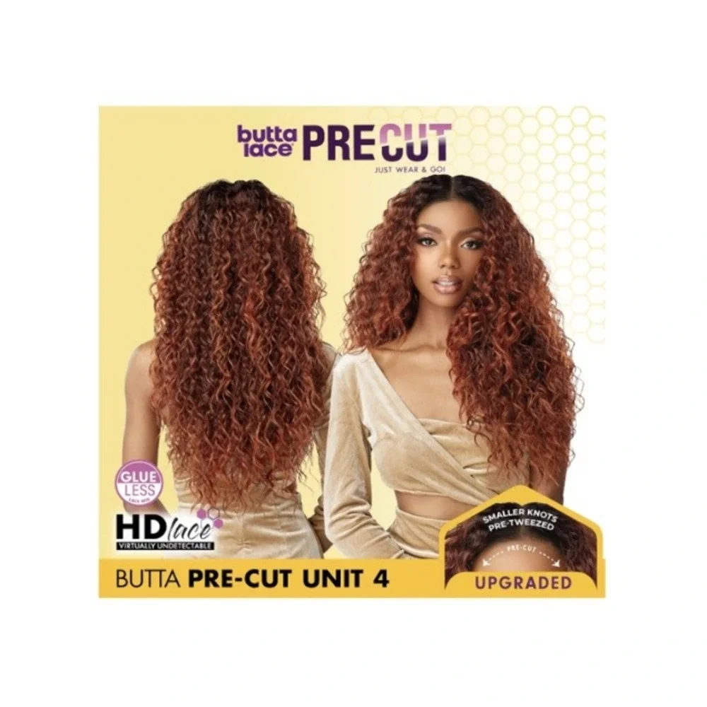 Sensationnel Butta Lace Precut Unit 4 HD Lace Wig Balayage Hazelnut Glueless